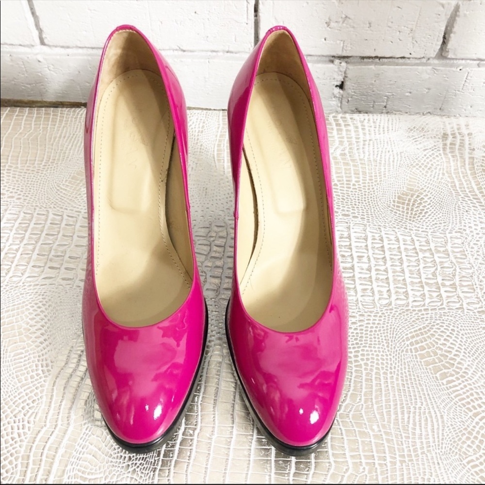 Hogan Hot Pink Platform Pumps
